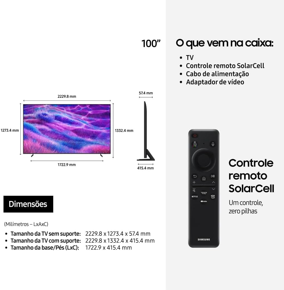 Samsung Super Big Vision AI TV 100" NEO QLED 4K QN80F 2025: A Experiência Imersiva Que Sua Sala Merece