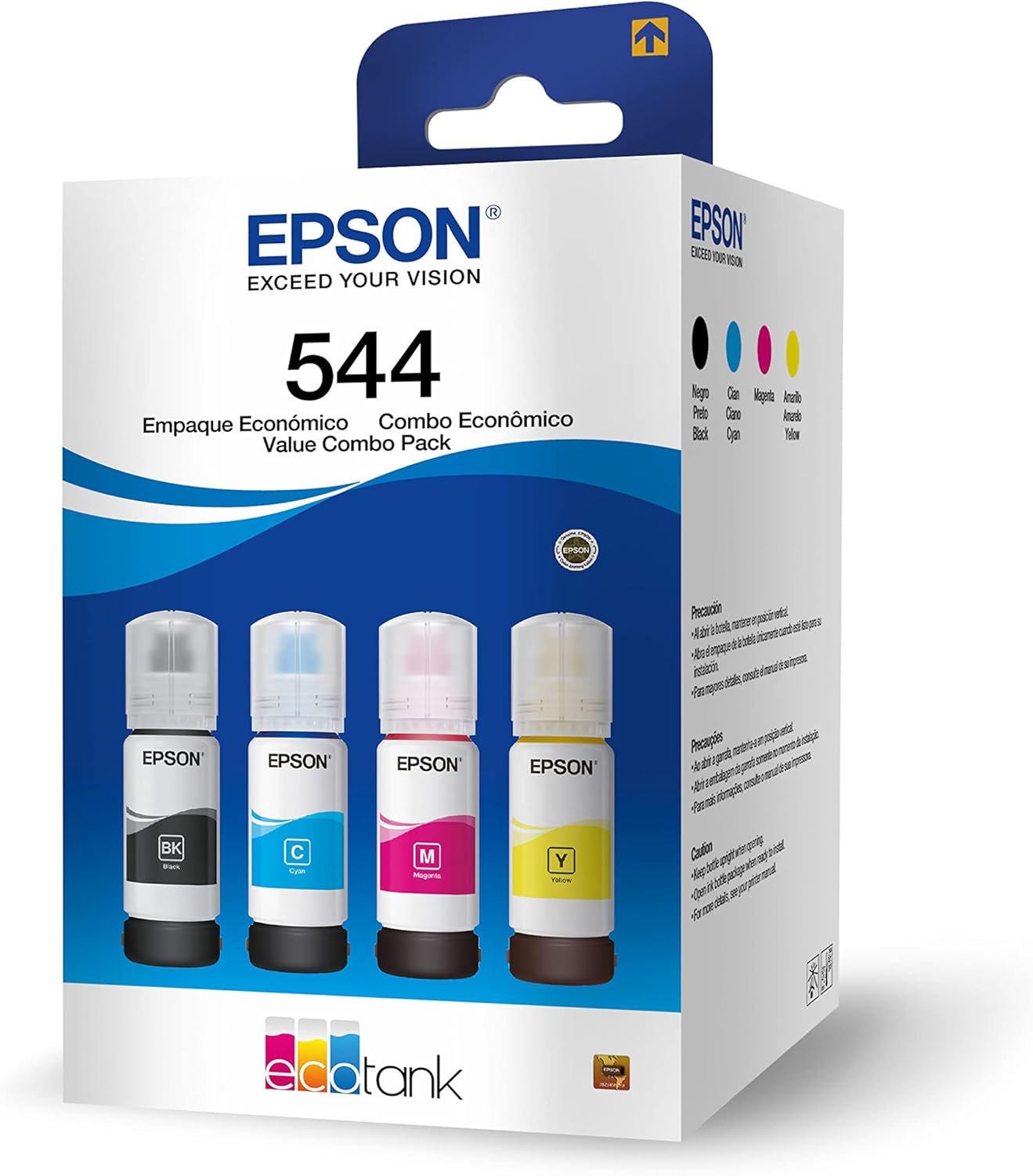 Kit de Garrafas de Tinta Original Epson EcoTank T544: A Escolha Inteligente para Impressões de Qualidade