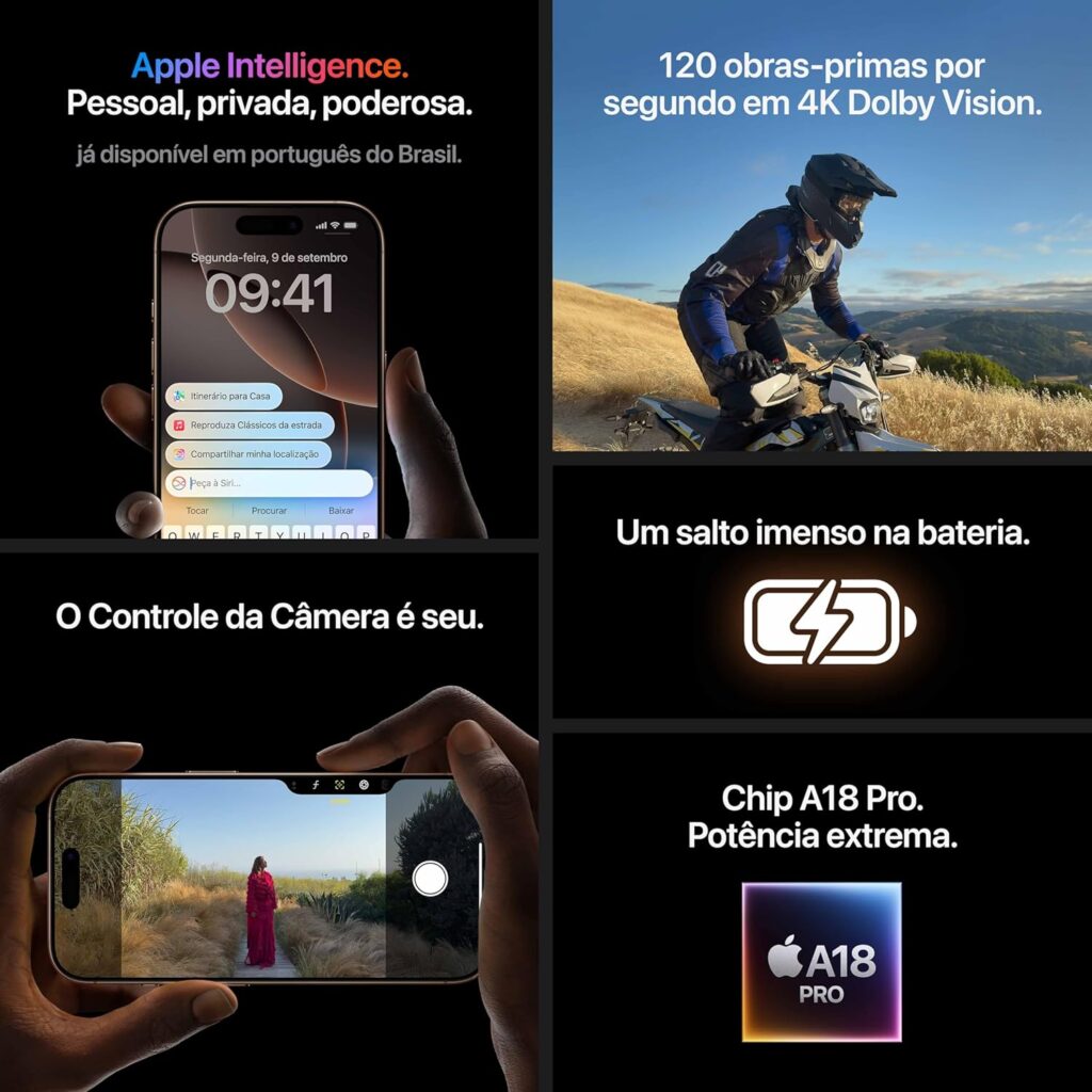 pple iPhone 16 Pro Max (256 GB): O Smartphone Que Define o Futuro da Tecnologia Móvel